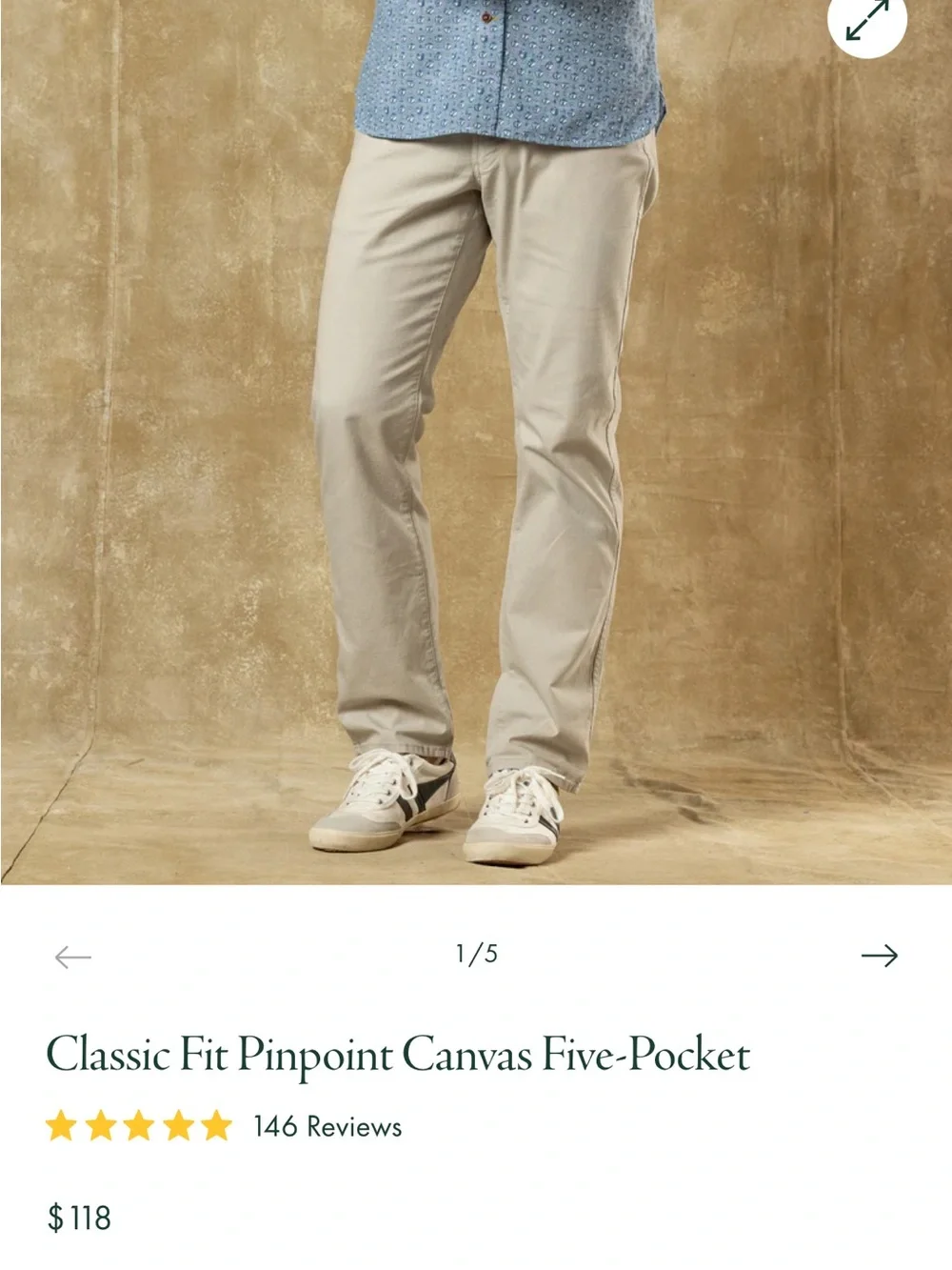 Duck Head Light Khaki Chinos - Classic Five-Pocket